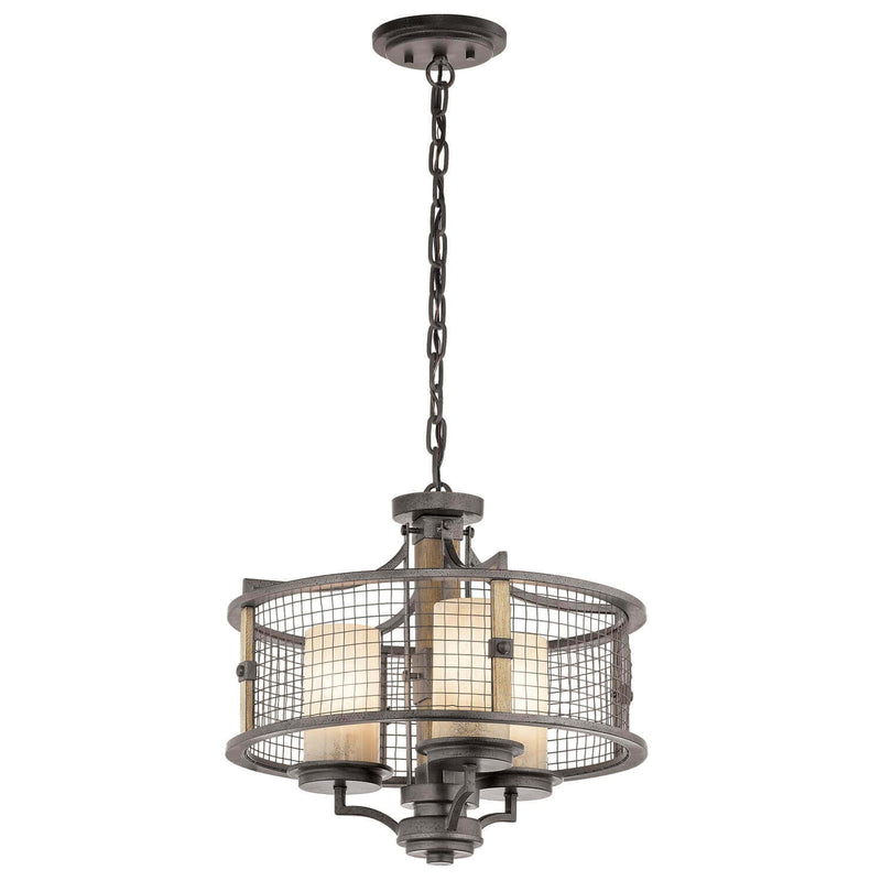 Lustre Ahrendale 3 lumières, verre