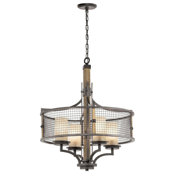 Lustre Ahrendale 4 lumières, verre