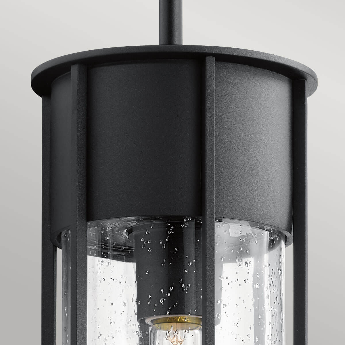 Suspension extérieure Camillo noire, verre