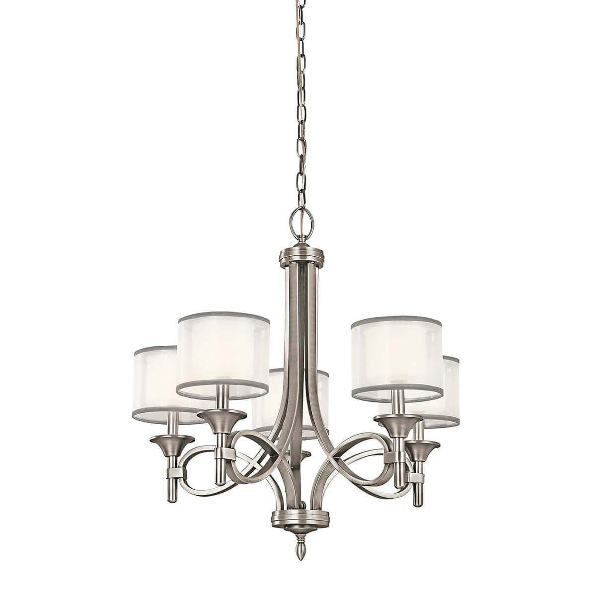 Lustre Lacey 5 lumières blanc, verre