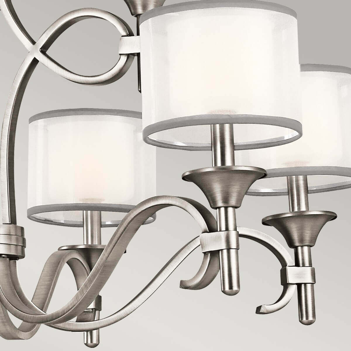 Lustre Lacey 9 lumières blanc, verre
