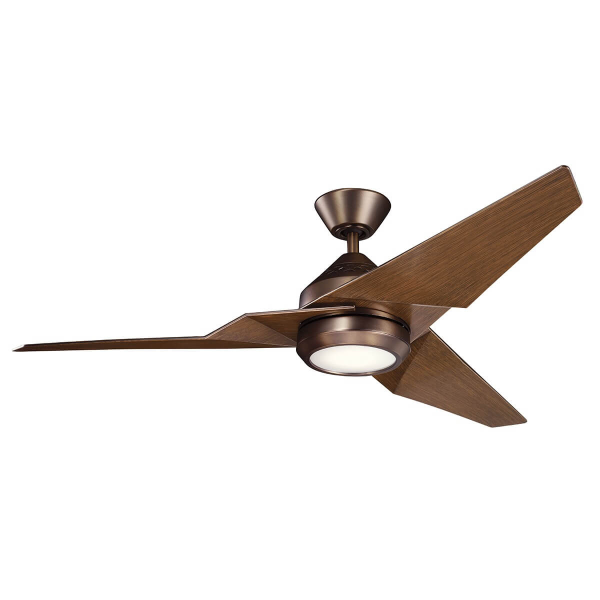 Ventilateur de plafond lumineux Jade bois foncé