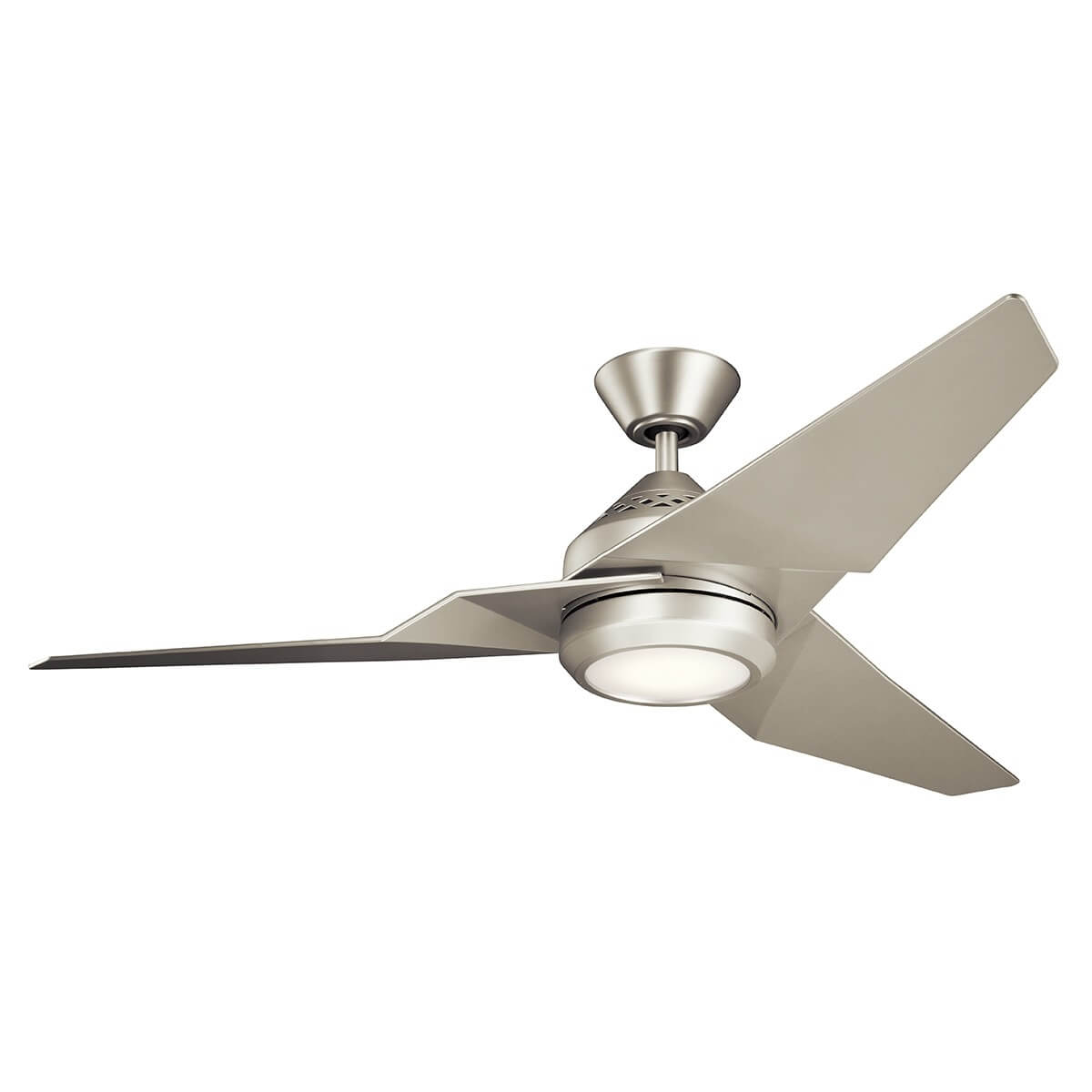 Ventilateur de plafond lumineux Jade argenté