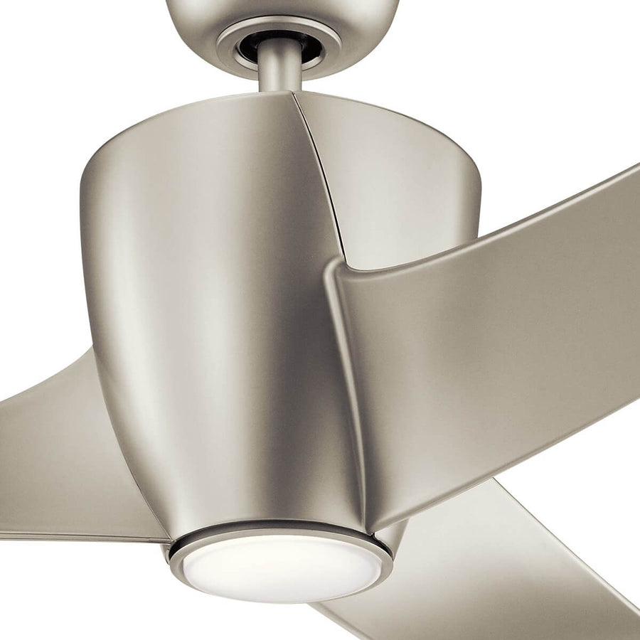 Ventilateur de plafond lumineux Phree nickel