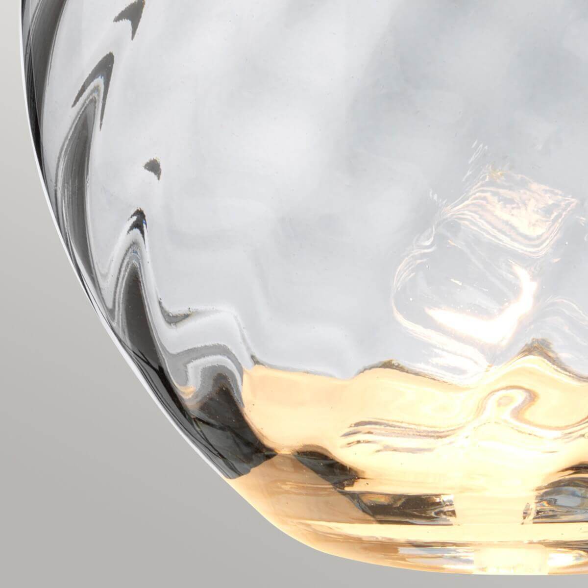 Lampe à poser Lena fumée, verre, H 74 cm