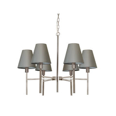 Lustre Lucerne 6 lumières nickel satiné