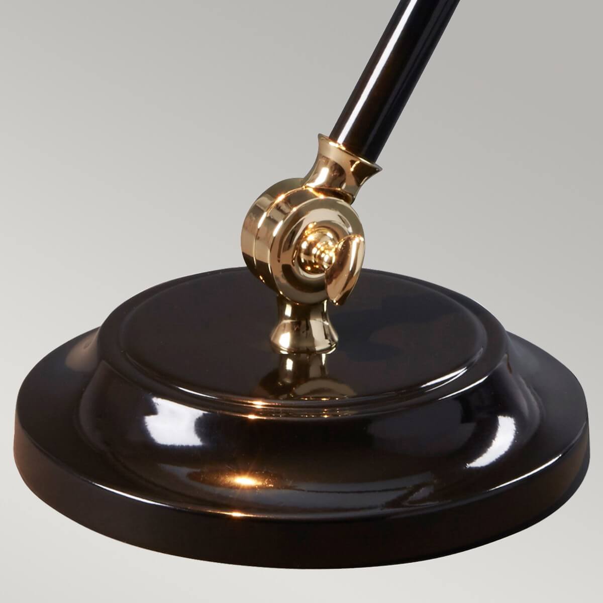 Lampe à poser Provence Element noire et laiton poli