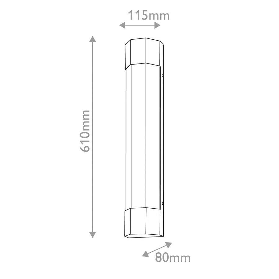 Applique murale Facet laiton, verre