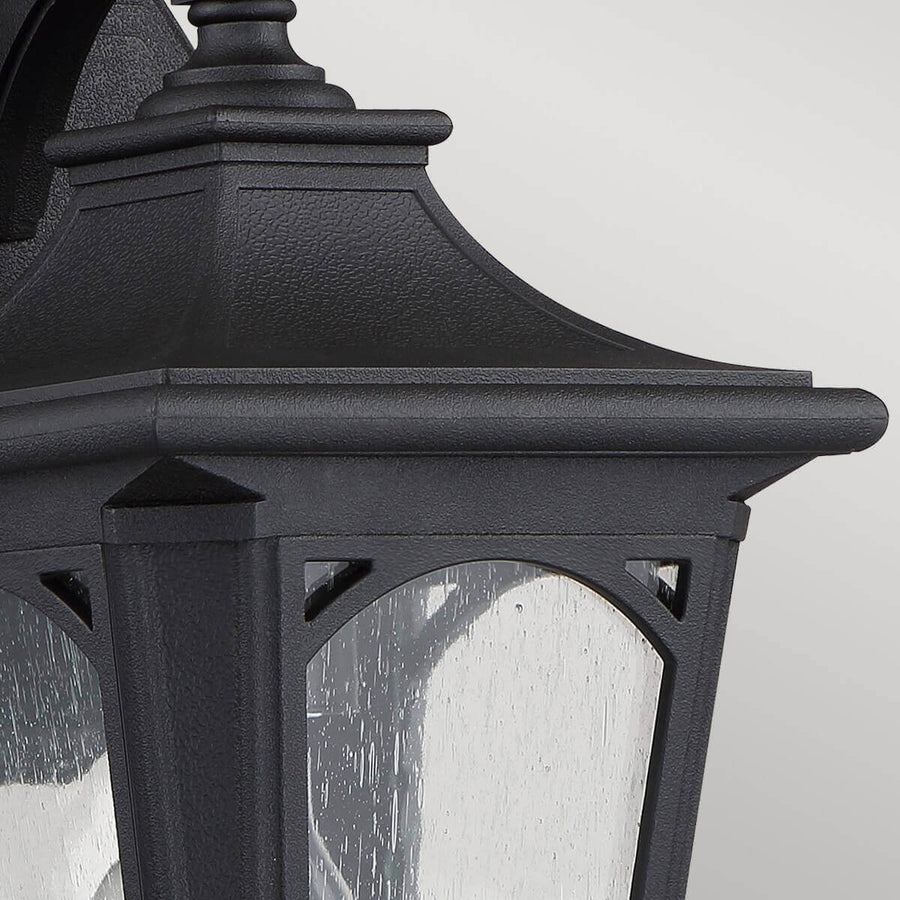 Applique extérieure Bedford noire, H 32,2 cm