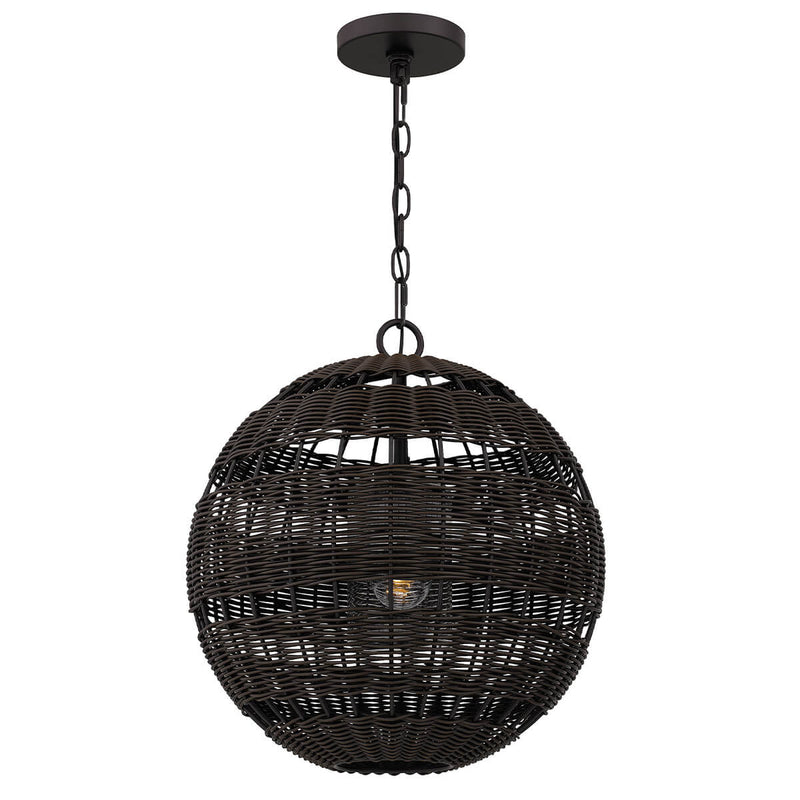 Suspension Lindendale bronze, verre