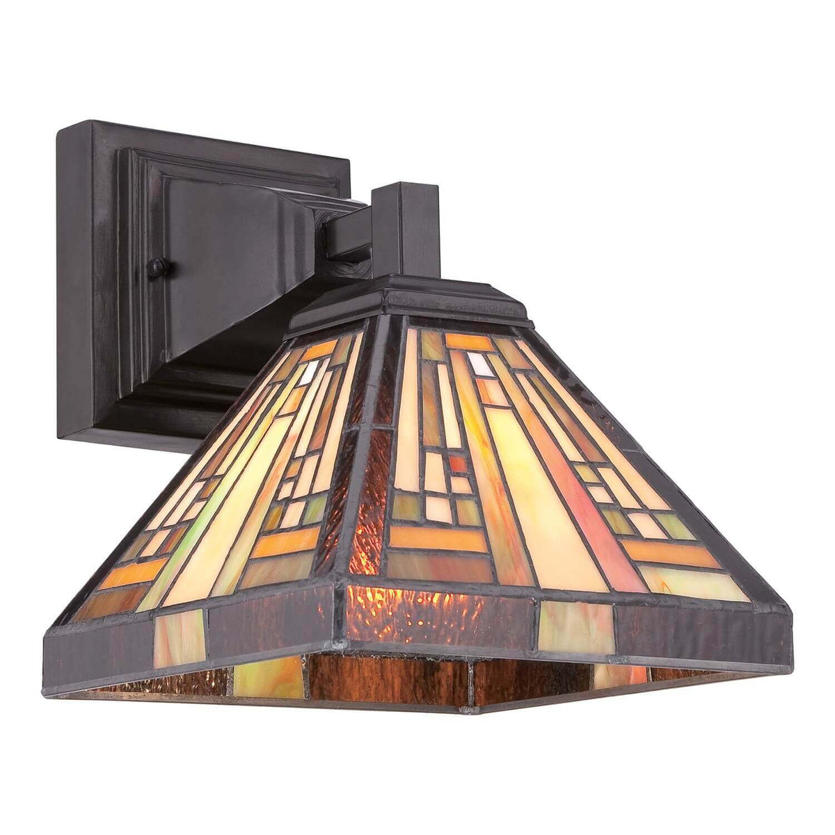 Applique murale Stephen bronze, verre