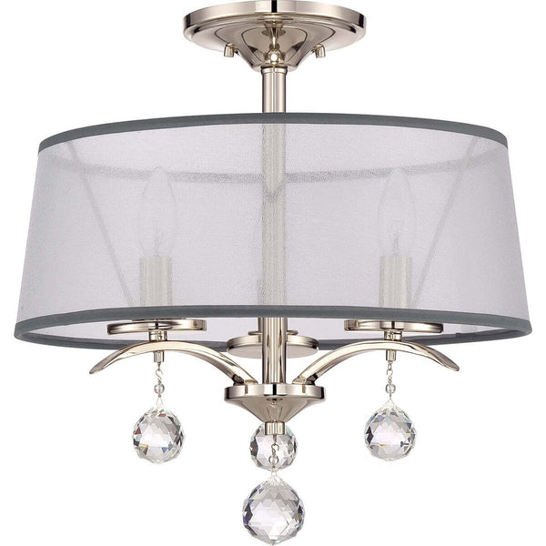 Luminaire plafonnier | Whitney Argenté