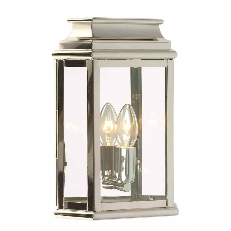 Applique extérieure St Martins nickel poli, verre