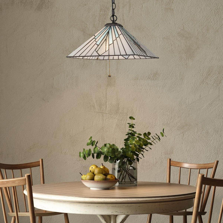 Suspension Alderley bronze, verre