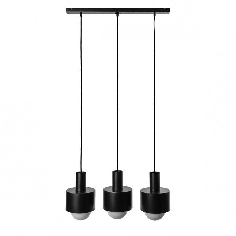 Suspension luminaire ENKEL 3L Noir