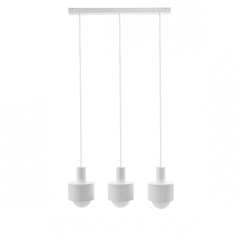 Suspension luminaire ENKEL 3L Blanc