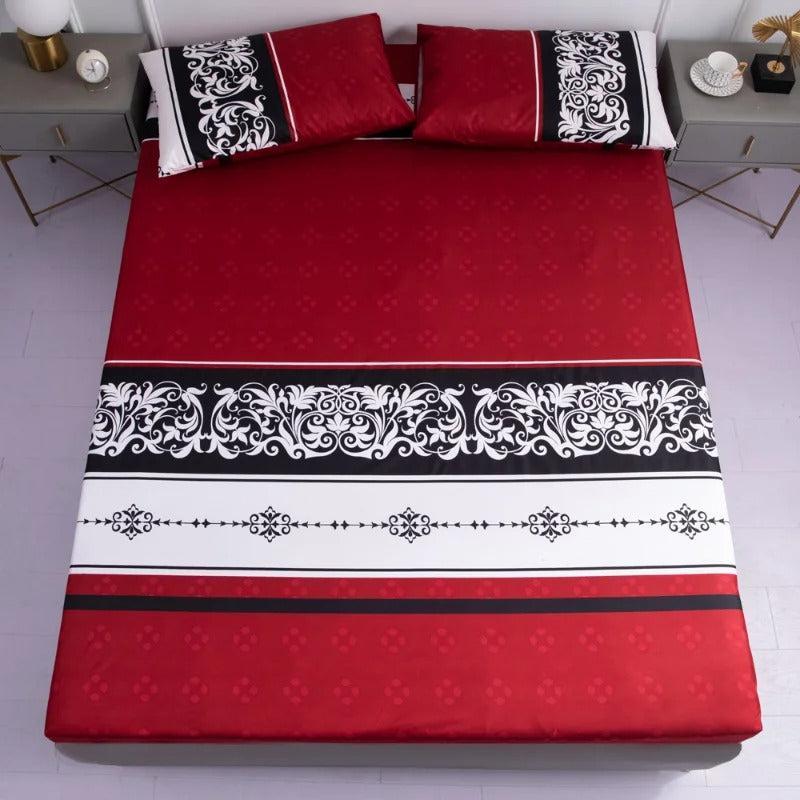 Ensemble Drap Housse et Taie d'Oreiller | DreamSuite - Designix Drap Housse Vert 90x200x25cm