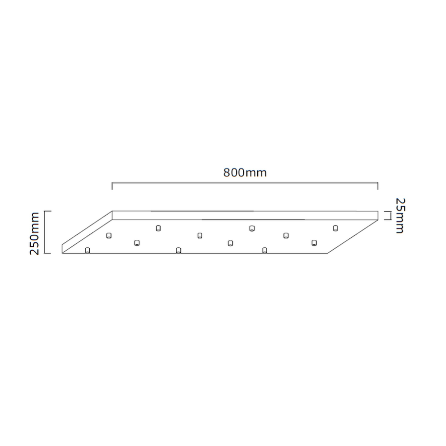 Suspension Ero XII 80X25, verre