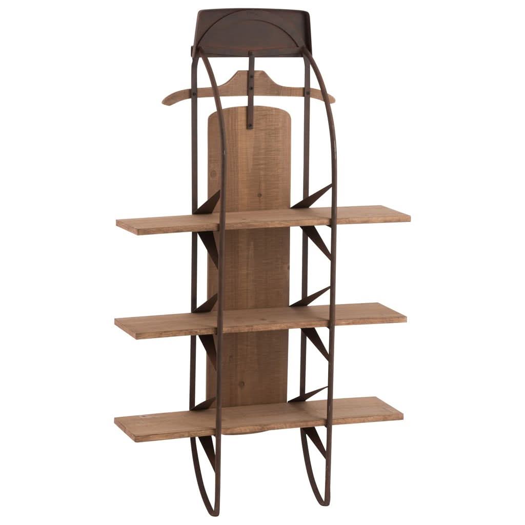 Étagère Bois Naturel À Roulettes - Designix