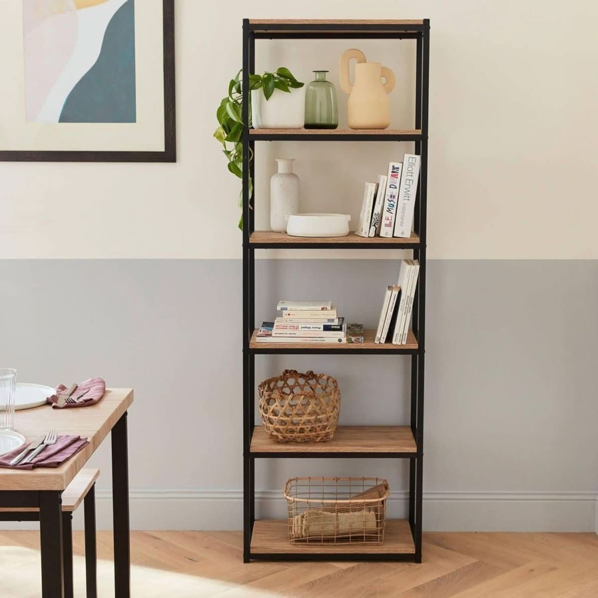 Étagère Loft Bois Métal | Chic - Designix Meuble de Rangement