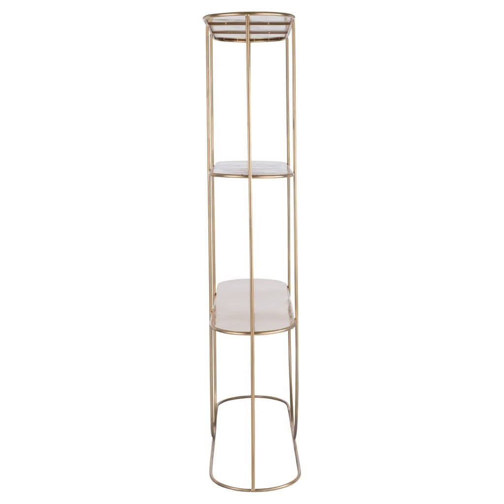 Étagère Métallique Dorée 3 Planches - Designix