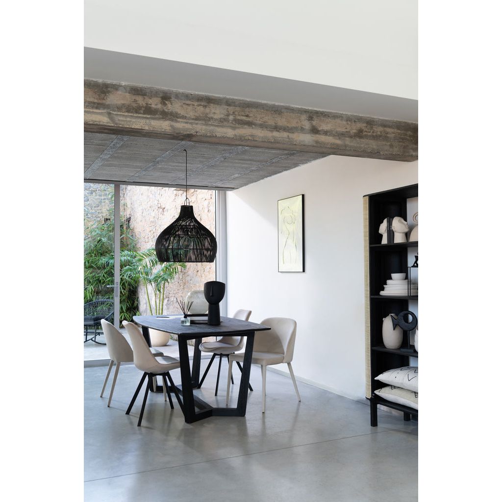 Étagère Tout En Bois Et Rotin - Designix