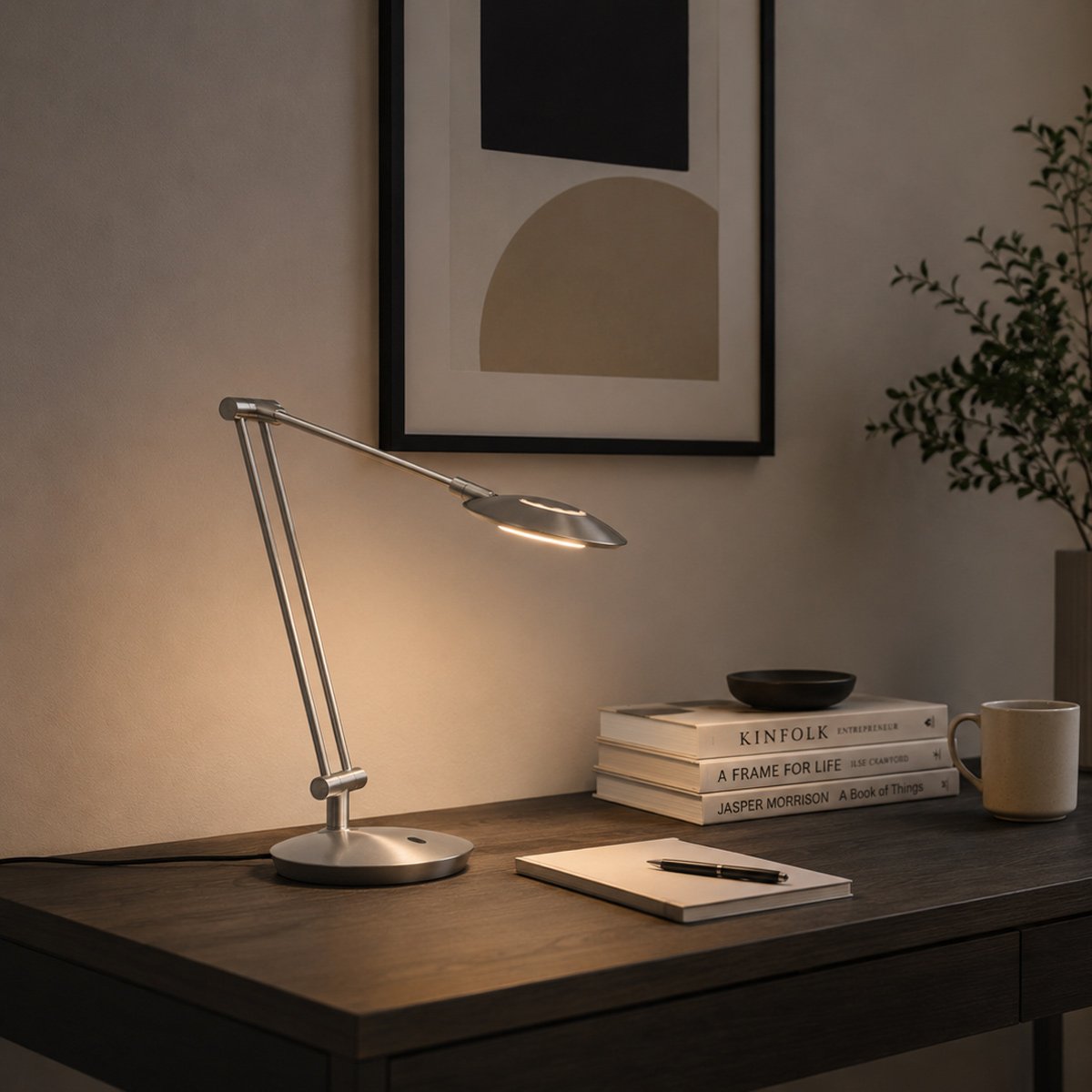 Lampe à poser Zenith2 argenté