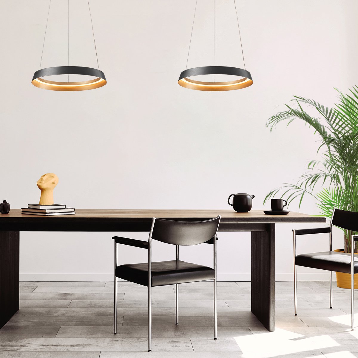 Suspension luminaire Ringlux noir