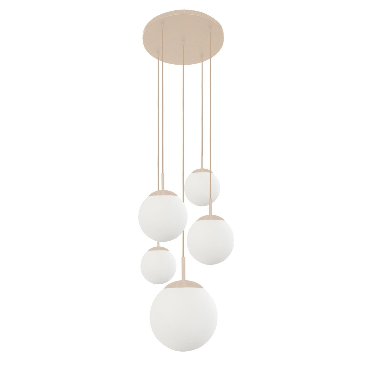 Suspension luminaire Bollique crème