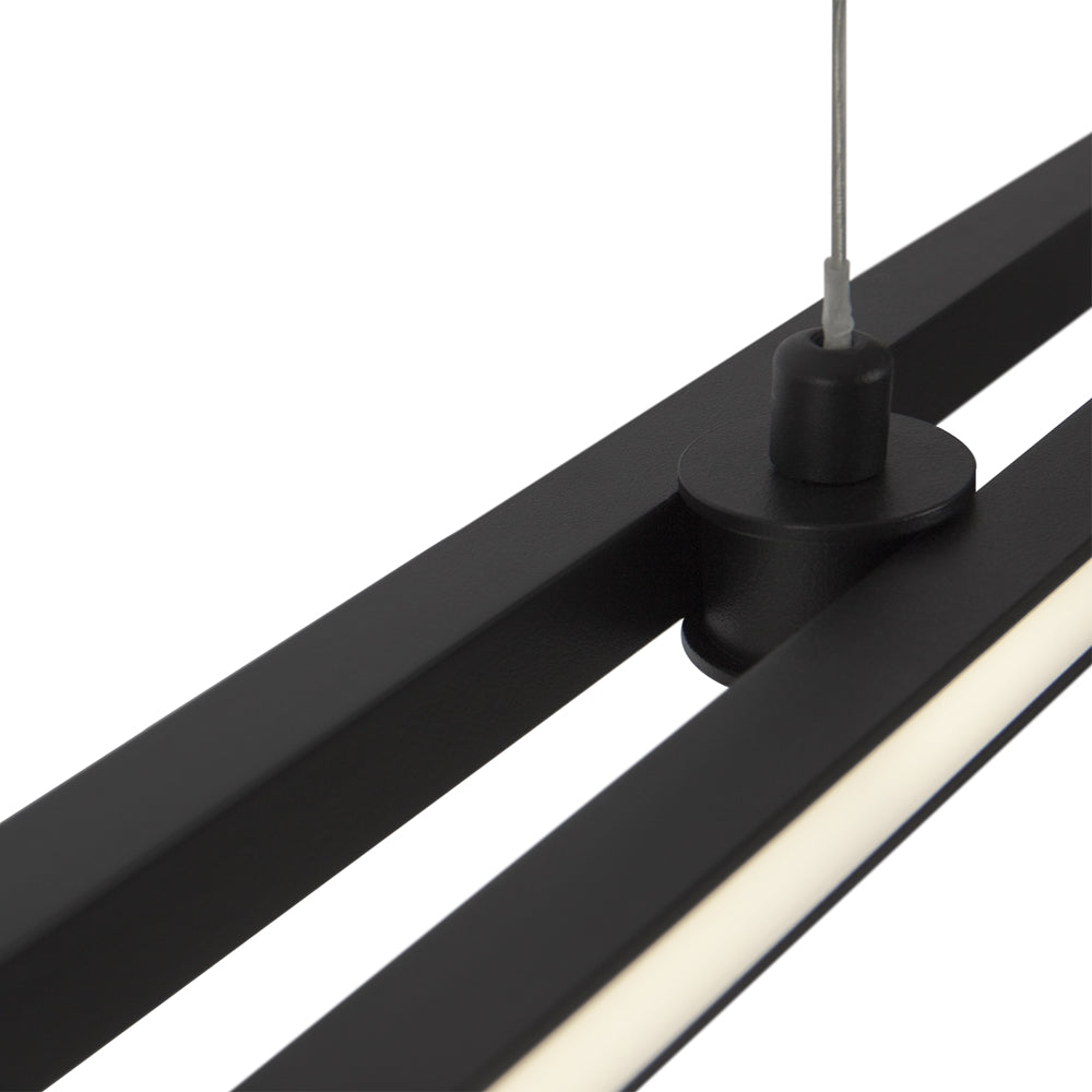 Halo Suspension luminaire noir