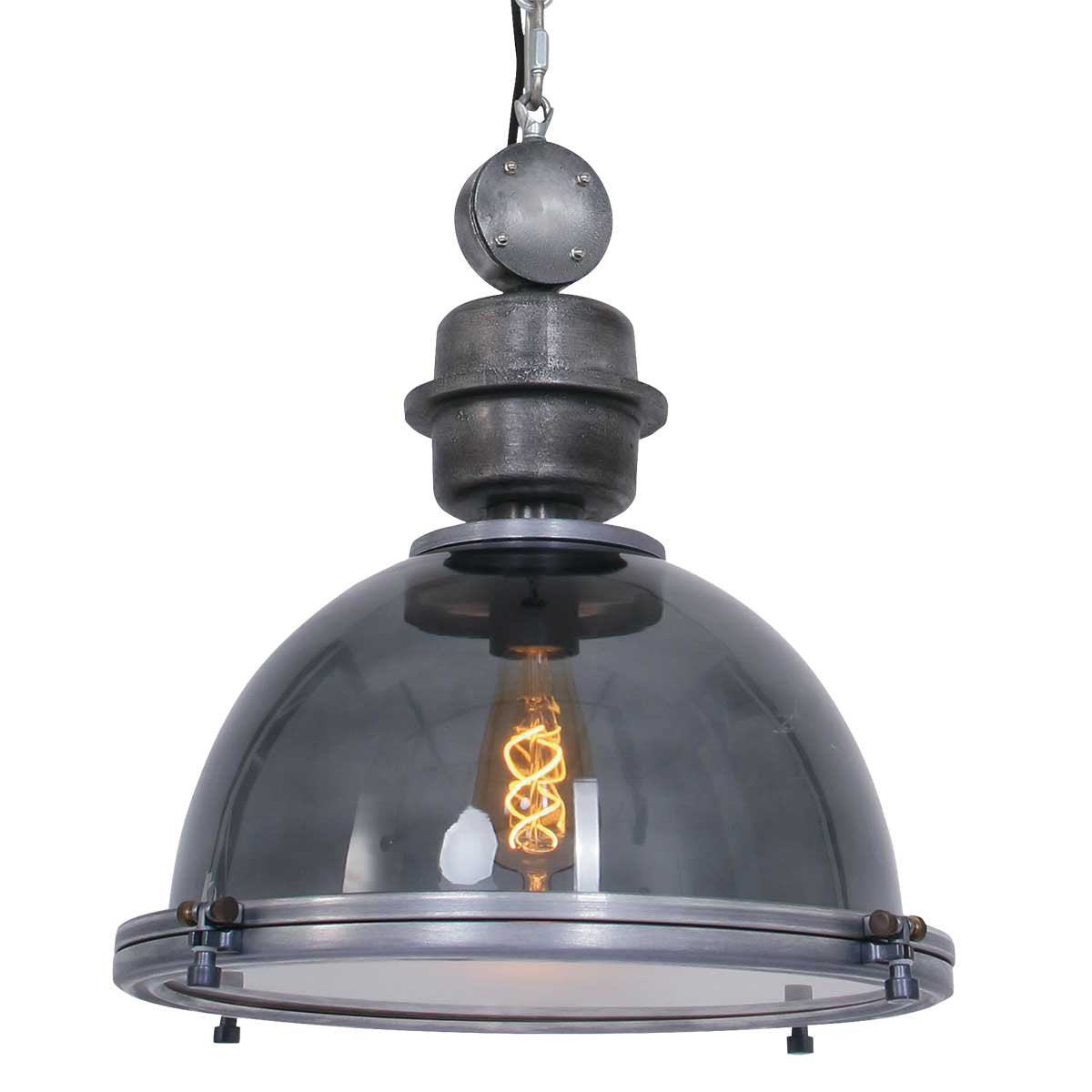 Suspension luminaire Bikkel argenté