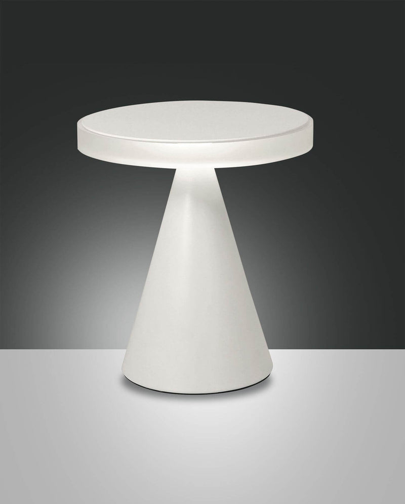 Lampe à poser Neutra blanche, Ø 24 cm