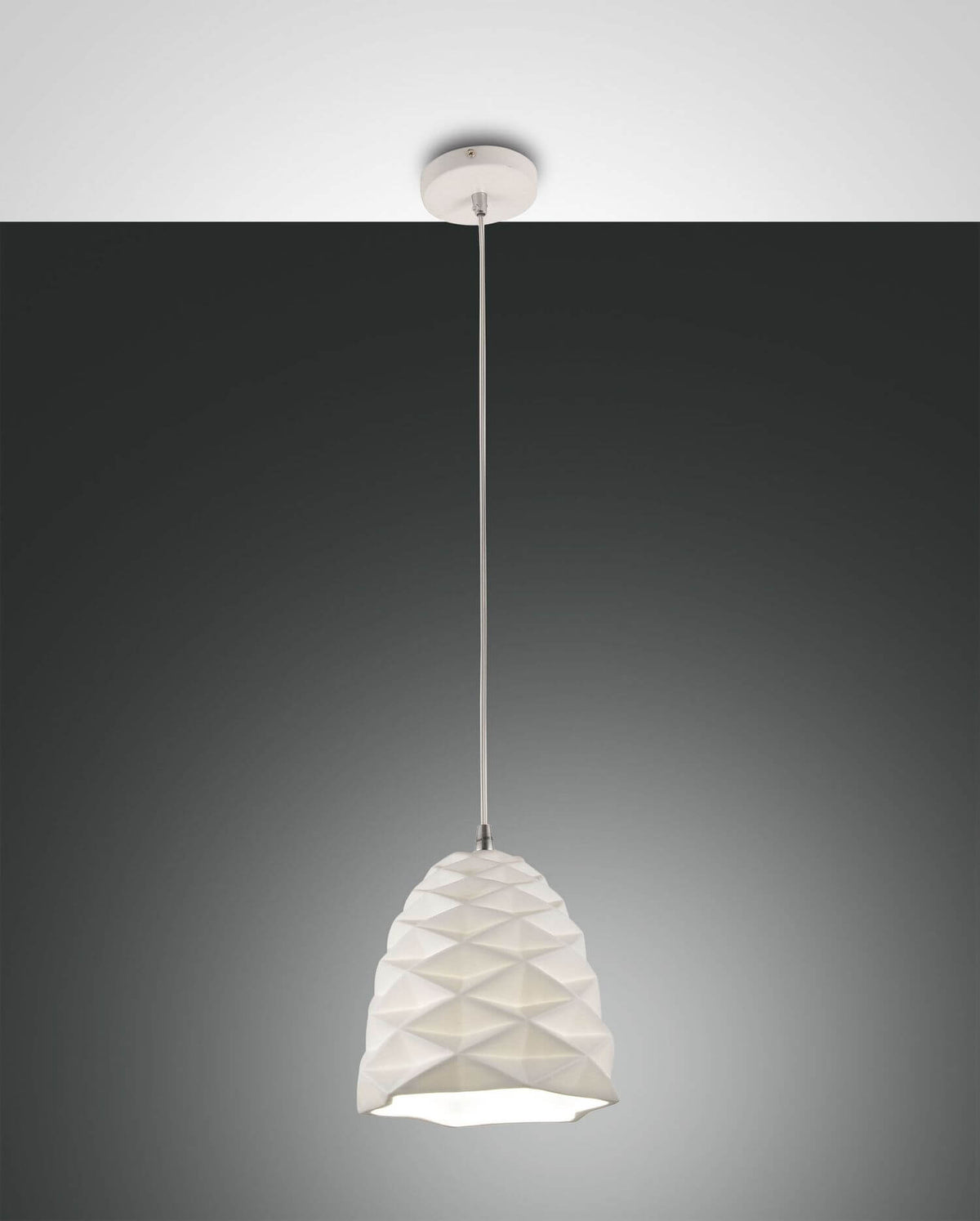 Suspension Duchessa blanche, Ø 20 cm