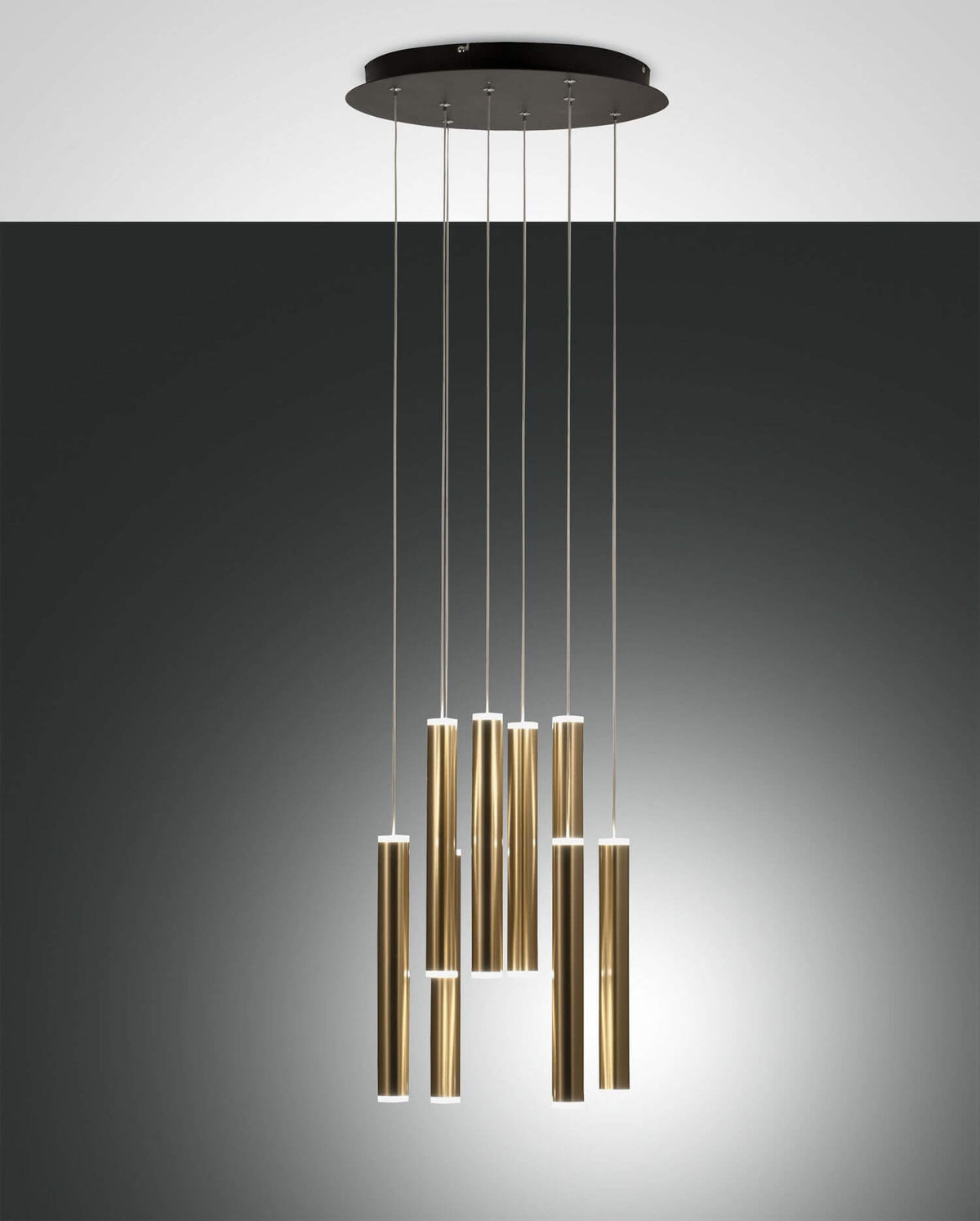 Suspension Prado laiton, Ø 40 cm