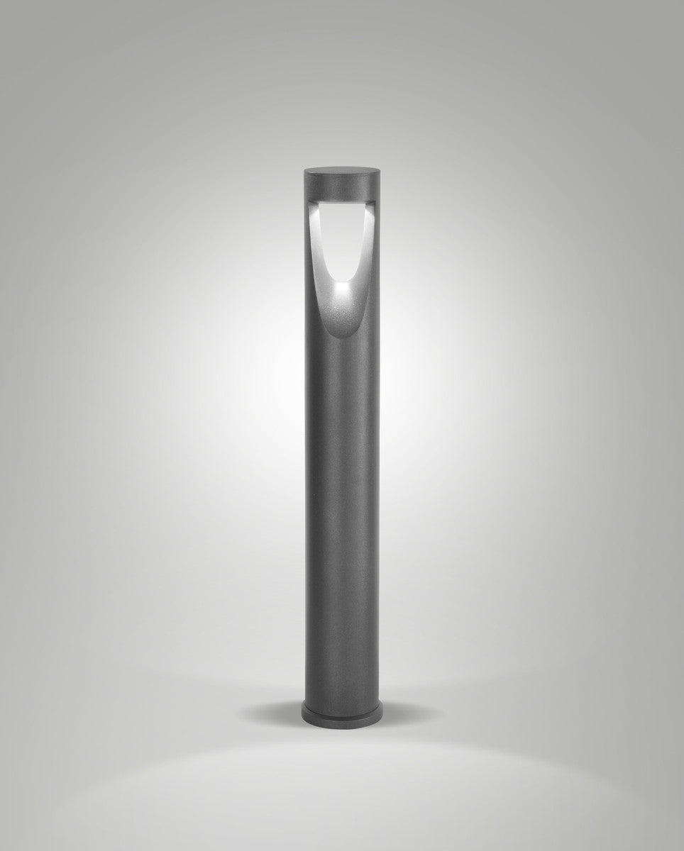 Borne extérieure TEO Shiny Black noire, H 80 cm
