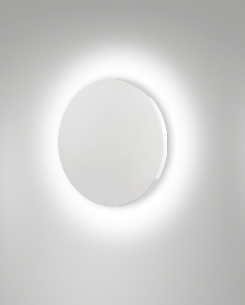 Applique extérieure ZON White blanche, Ø 18 cm