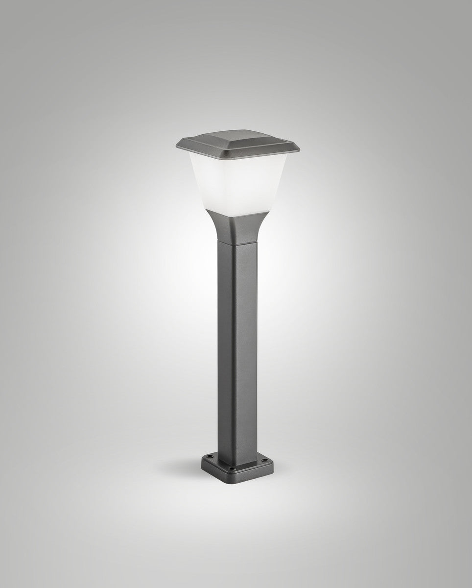 Borne extérieure Lena Dark Grey grise, H 60 cm