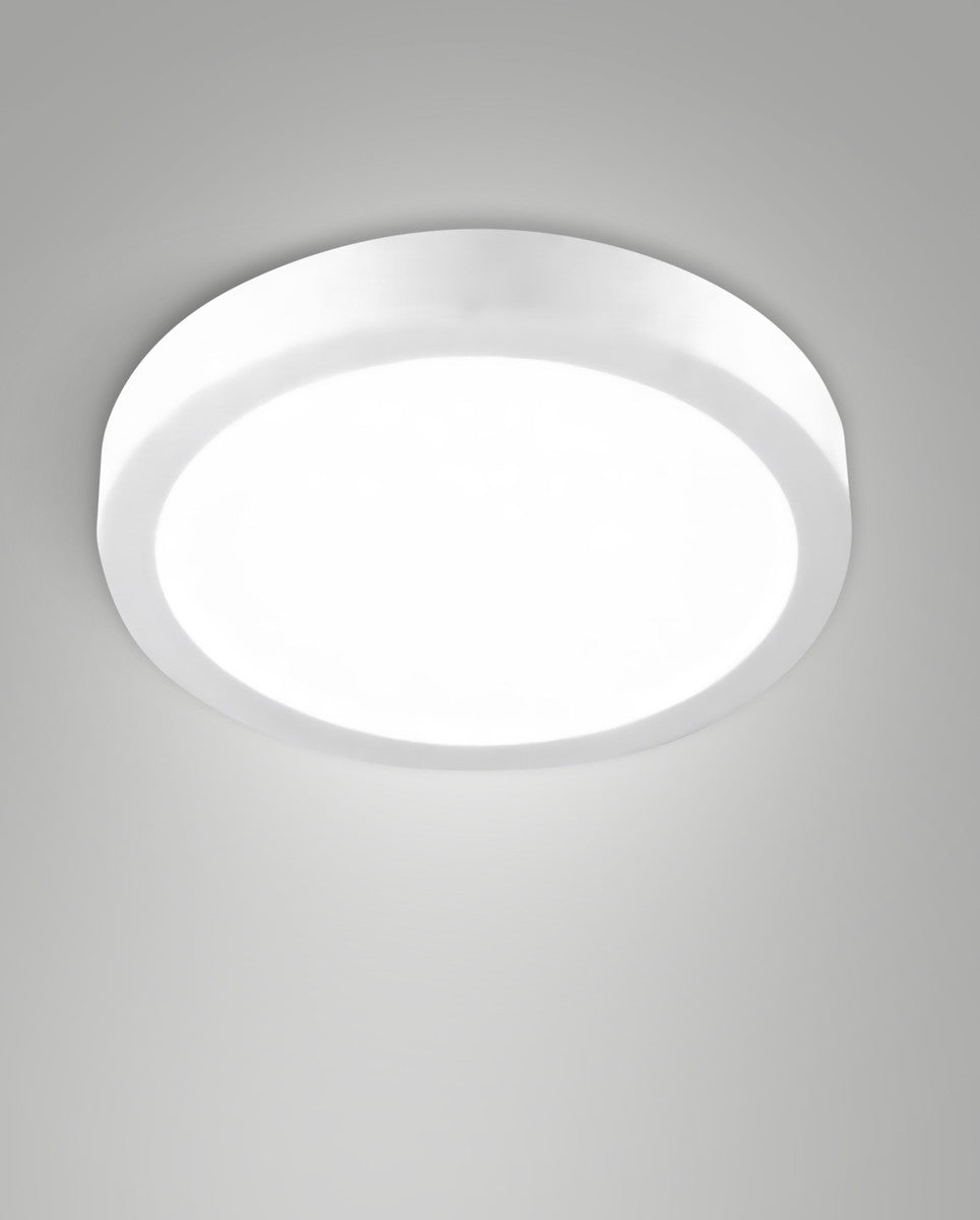Plafonnier extérieur Nicole CCT blanc, Ø 24 cm