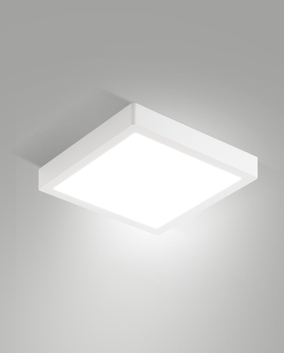 Plafonnier extérieur Gian White blanc, L 24 cm