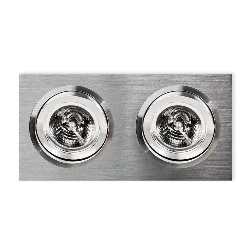 Spot encastrable Faro II aluminium brossé