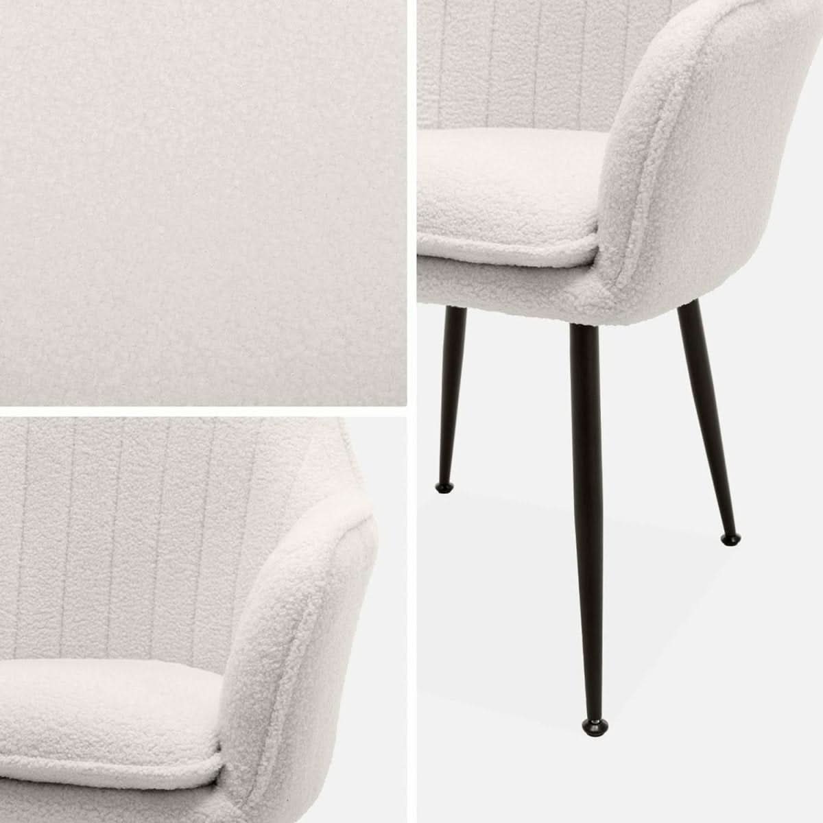 Fauteuil Bouclette Polyvalent Noir | Nuage - Designix Fauteuil