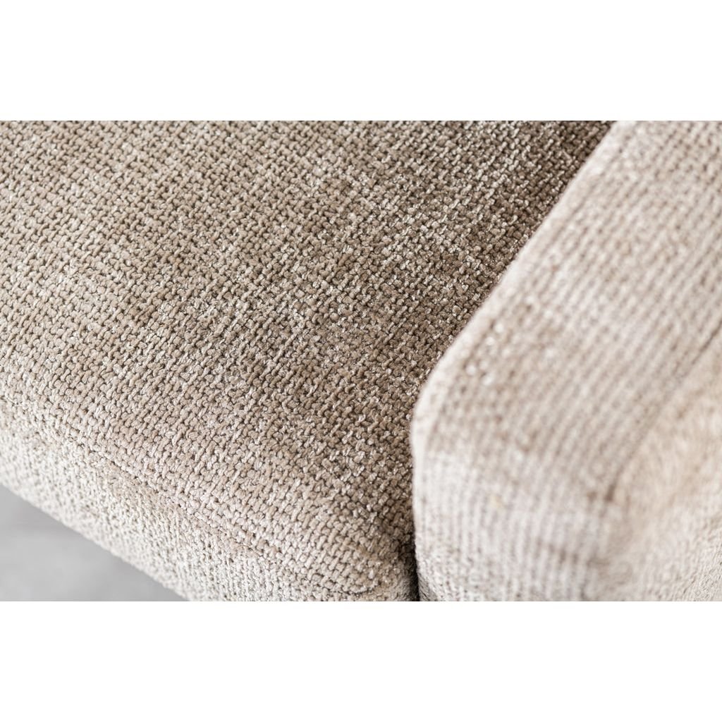 Fauteuil Confortable en Tissu | Élégance Champagne - Designix Fauteuil