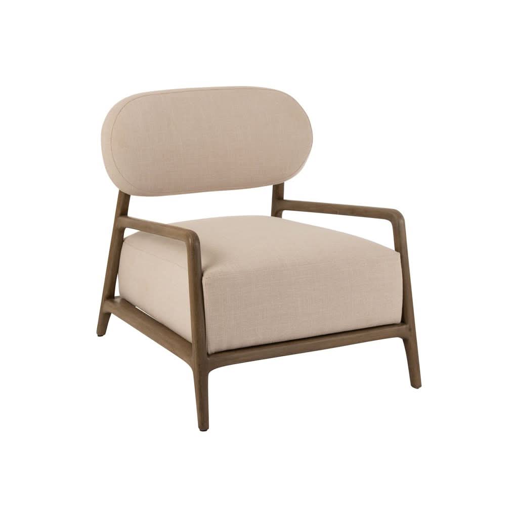 Fauteuil Détente Tissu Beige | Lero - Designix