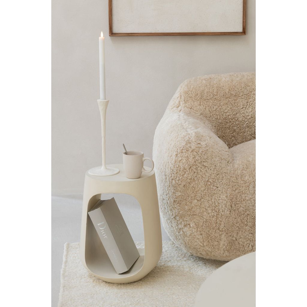 Fauteuil Polyester Crème Petit | Cane - Designix Fauteuil