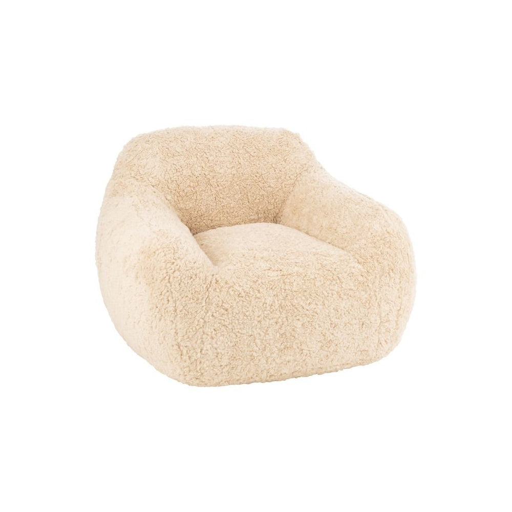 Fauteuil Polyester Crème Petit | Cane - Designix Fauteuil