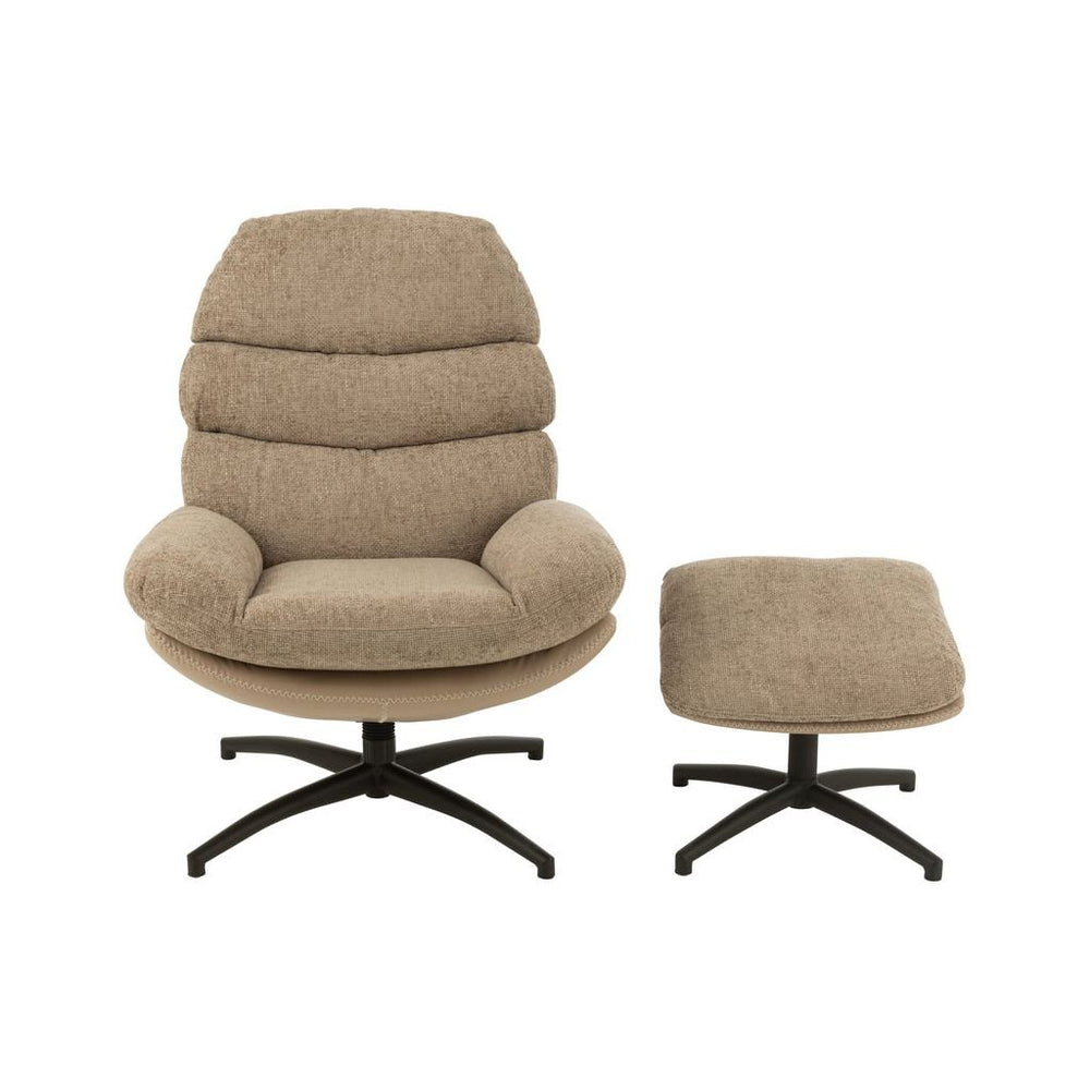 Fauteuil Relax Gris Foncé Métal | Enio - Designix Fauteuil