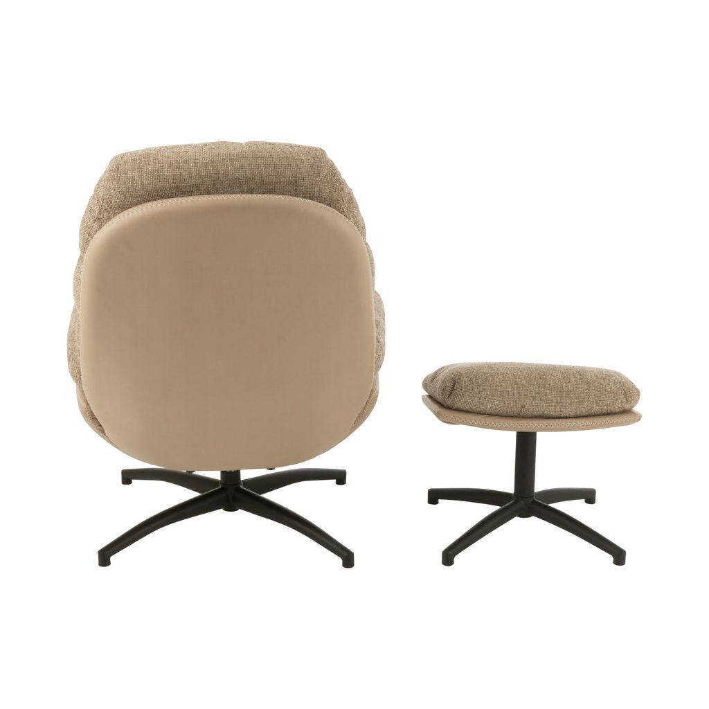 Fauteuil Relax Gris Foncé Métal | Enio - Designix Fauteuil