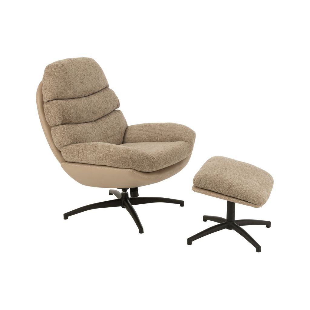 Fauteuil Relax Gris Foncé Métal | Enio - Designix Fauteuil