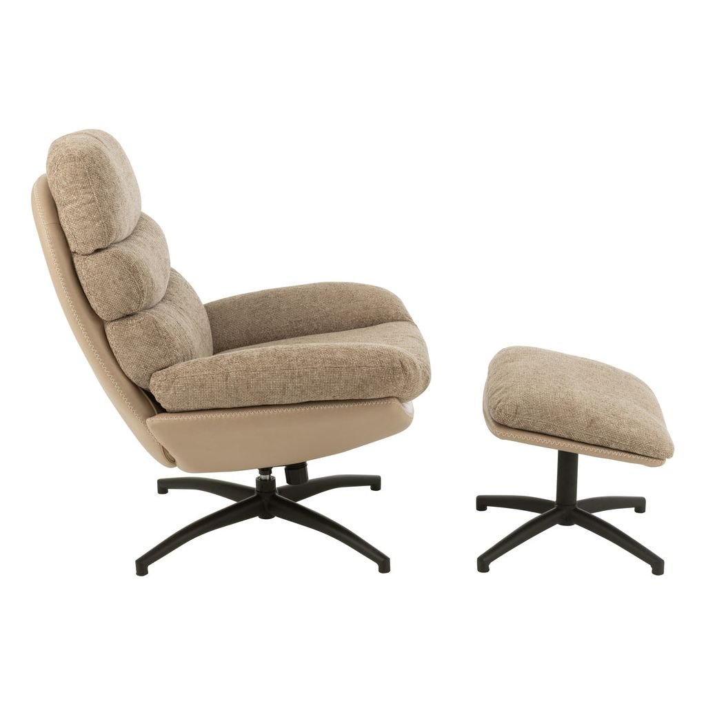 Fauteuil Relax Gris Foncé Métal | Enio - Designix Fauteuil