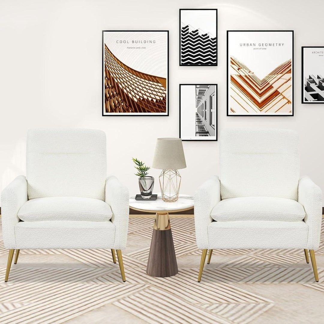 Fauteuil Salon Molleton Blanc | Vortex - Designix Fauteuil